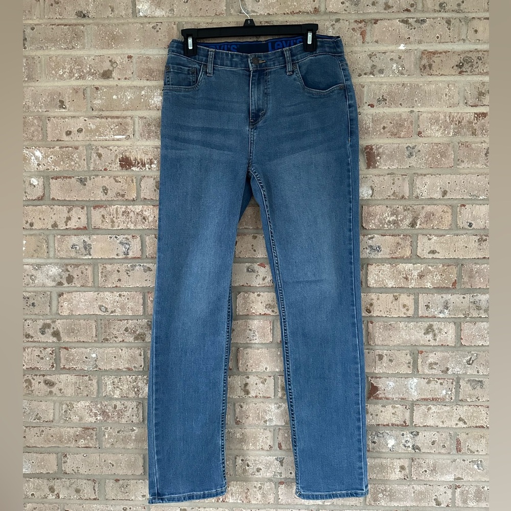 Levi’s mens 502 taper fit stretch straight leg jean